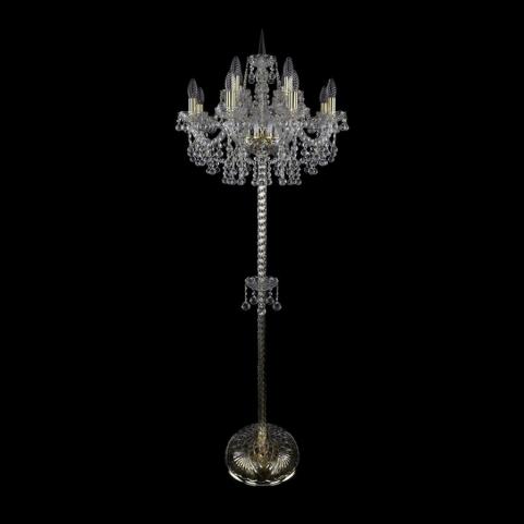 Bohemia Ivele Crystal Торшер Bohemia 1409T2/8+4/195-165 G