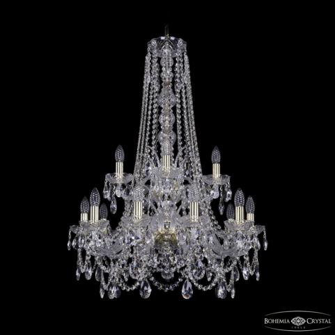 Люстра Bohemia Ivele Crystal  1411/10+5/240/h-94/2d G