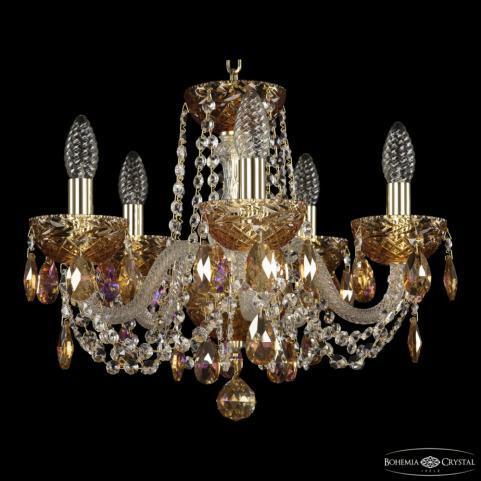 Люстра Bohemia Ivele Crystal 5402/5/141 G Amber/M-1F K777