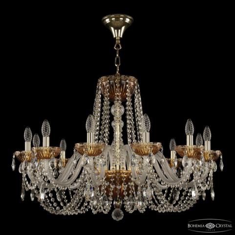 Люстра Bohemia Ivele Crystal 5402/12/300 G Amber/M-1G