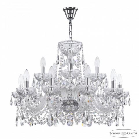 Люстра Bohemia Ivele Crystal 5402/10+5/240 Ni Clear/M-1G