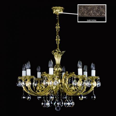 Люстра Art Glass ANASTASIA VIII. DARK PATINA CE