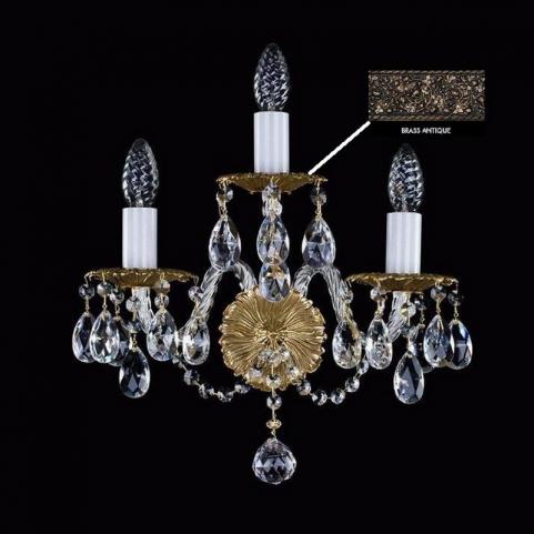 Бра Art Glass CHLOE III. BRASS ANTIQUE CE