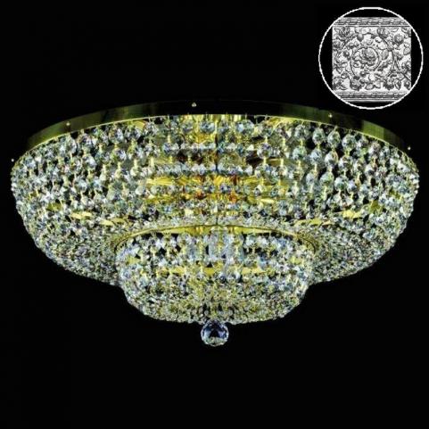 Люстра Art Glass GEENA DIA 600 NICKEL SP