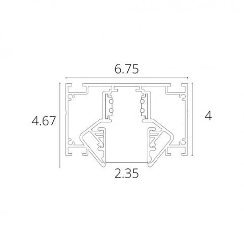 Шинопровод Arte Lamp Linea-Accessories A473206, магнитный встраиваемый в натяжной ПВХ потолок, черный 2м