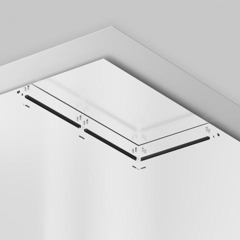 Шинопровод Maytoni Exility TRX034-SCH-422B, магнитный встраиваемый в натяжной ПВХ потолок, черный 2м