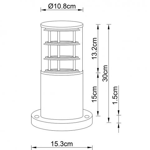 Уличный фонарь Arte Lamp Tokyo  A5315FN-1BK