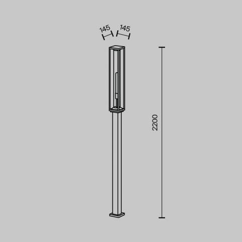 Уличный фонарь Maytoni Cell O452FL-01GF3