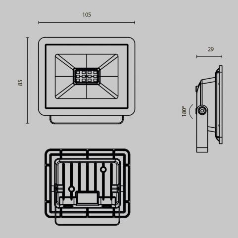 Прожектор Maytoni Flood FL001-L10B6K