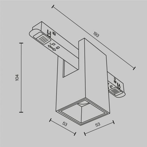 Трековый светильник Maytoni Technical Exility 3000K  Alfa TR121-2-7W3K-B