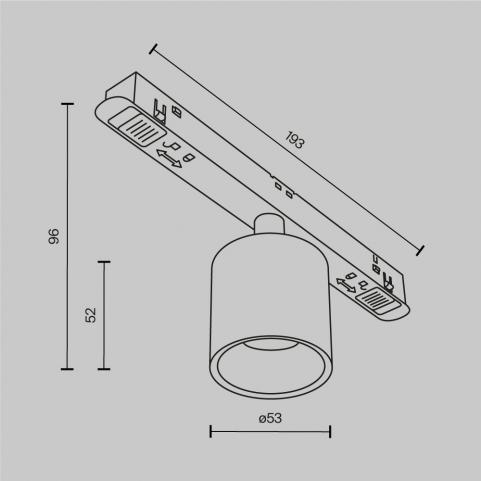 Трековый светильник Maytoni Technical Exility 3000K  Alfa S TR132-2-7W3K-W