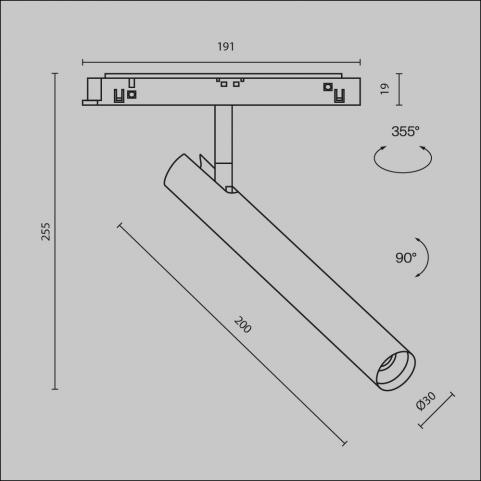 Трековый светильник Maytoni Technical Exility 3000K  Focus T TR141-2-6W3K-M-B