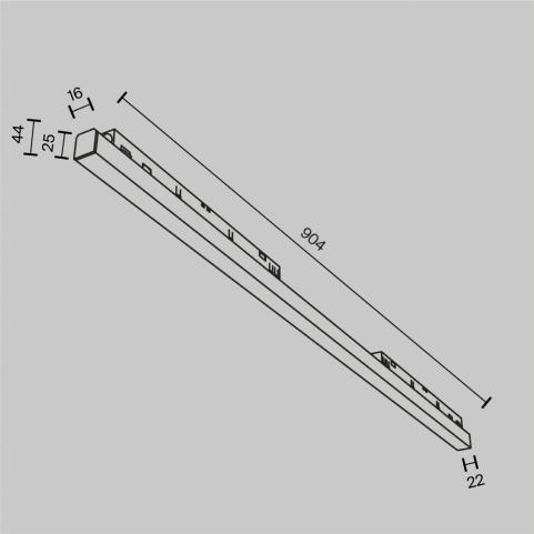 Трековый светильник Maytoni Technical Exility 3000K  Basis TR030-2-30W3K-B