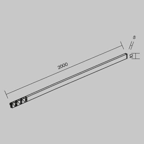 Трековый светильник Maytoni Technical Levity 2700К Flex TR186-1-16W2.7K-B