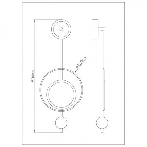 Бра Arte Lamp Polaris A2604AP-7BK