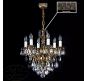 Люстра Art Glass ETELA VI. BRASS ANTIQUE CE