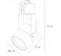 Трековый светильник Arte Lamp Mizar  A1311PL-1WH