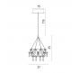 Светильник подвесной Divinare Rotondo 1019/02 SP-28