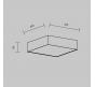 Потолочный светильник Maytoni Technical Ceiling 3000K Zon C032CL-24W3K-SQ-B